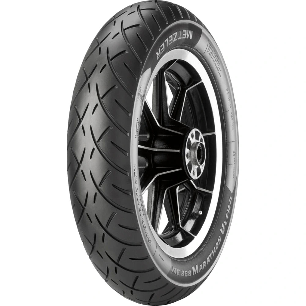 Metzeler ME 888 Marathon Ultra 120/70-21 62V TL – fordæk – originalt Metzeler MC-dæk med stabilitet, komfort og rolig kørefølelse.